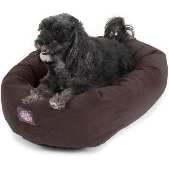 suede bagel-shaped dog bed suede bagel-shaped dog bed