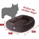 suede bagel-shaped dog bed suede bagel-shaped dog bed