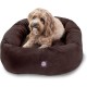 suede bagel-shaped dog bed suede bagel-shaped dog bed