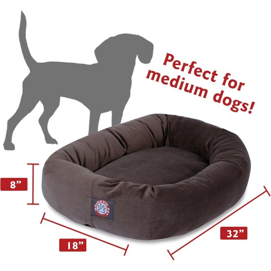 suede bagel-shaped dog bed suede bagel-shaped dog bed