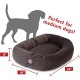 suede bagel-shaped dog bed suede bagel-shaped dog bed