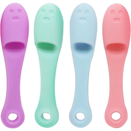 4 Pieces Cat Chin Brush, Silicone Chin Brush, Soft Pet Finger Toothbrush, Dental Care for Cats, Dogs, Puppies 4 Pieces Cat Chin Brush, Silicone Chin Brush, Soft Pet Finger Toothbrush, Dental Care for Cats, Dogs, Puppies