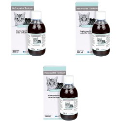 Alfavet ReConvales Tonic for Cats | Pack of 3 | 3 x 280 ml | Diet Supplementary Feed | For Convalescence, Underweight and Hepatic Lipidosis of Cats