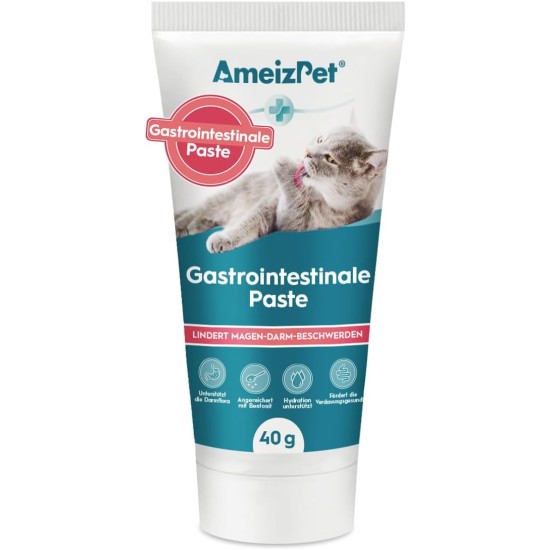 AmeizPet Gastro Intestinal Paste for Cats, Supports Intestinal Health and Intestinal Flora, Digestive Supplement for Cats and Kittens, 40 g (1.4 oz) AmeizPet Gastro Intestinal Paste for Cats, Supports Intestinal Health and Intestinal Flora, Digestive Supplement for Cats and Kittens, 40 g (1.4 oz)