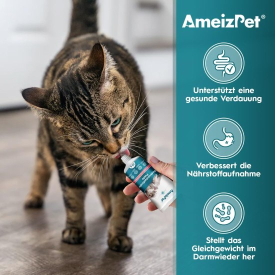 AmeizPet Gastro Intestinal Paste for Cats, Supports Intestinal Health and Intestinal Flora, Digestive Supplement for Cats and Kittens, 40 g (1.4 oz) AmeizPet Gastro Intestinal Paste for Cats, Supports Intestinal Health and Intestinal Flora, Digestive Supplement for Cats and Kittens, 40 g (1.4 oz)