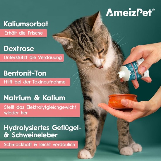 AmeizPet Gastro Intestinal Paste for Cats, Supports Intestinal Health and Intestinal Flora, Digestive Supplement for Cats and Kittens, 40 g (1.4 oz) AmeizPet Gastro Intestinal Paste for Cats, Supports Intestinal Health and Intestinal Flora, Digestive Supplement for Cats and Kittens, 40 g (1.4 oz)