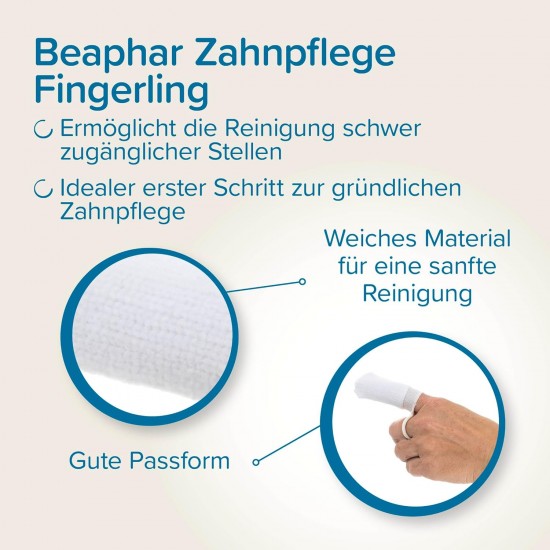 BEAPHAR - Dental Care Fingerling for Dogs and Cats - Thorough Teeth Cleaning - Fights Plaque - Well-Groomed Teeth - Pack of 2 BEAPHAR - Dental Care Fingerling for Dogs and Cats - Thorough Teeth Cleaning - Fights Plaque - Well-Groomed Teeth - Pack of 2