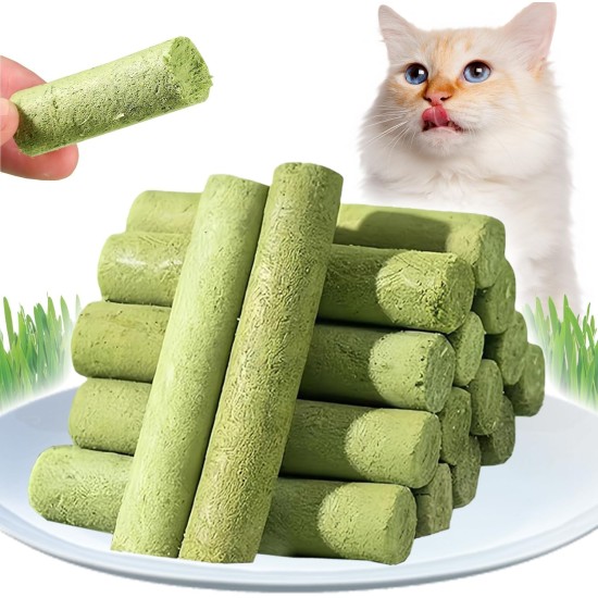 Cat Grass Sticks, Pack of 30 Cat Grass Teething Sticks, Cat Grass Chew Sticks, Cat Grass Molar Stick, Cat Grass Teething Stick, Freeze Dried Cat Grass Teeth Grinding Stick for Dental Care Cat Grass Sticks, Pack of 30 Cat Grass Teething Sticks, Cat Grass Chew Sticks, Cat Grass Molar Stick, Cat Grass Teething Stick, Freeze Dried Cat Grass Teeth Grinding Stick for Dental Care