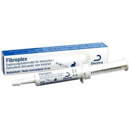 Dechra Fibreplex | Double Pack | 2 x 15 ml | Supplementary Feed for Rabbits | Can Promote Normal Fermentation Activity in the Colon | With Positive Microorganisms Dechra Fibreplex | Double Pack | 2 x 15 ml | Supplementary Feed for Rabbits | Can Promote Normal Fermentation Activity in the Colon | With Positive Microorganisms