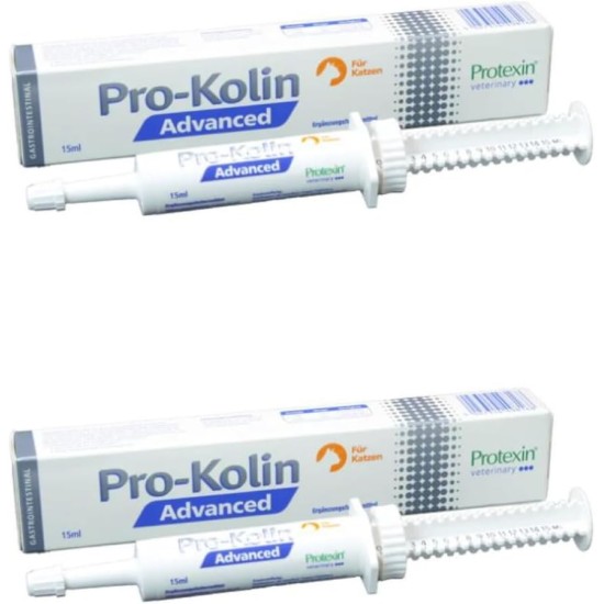 Dechra Pro-Kolin Advanced for Cats, Double Pack, 2 x 15 ml, Supplementary Food for Cats, Supports Digestion, Highly Concentrated Pro- and Prebiotics Dechra Pro-Kolin Advanced for Cats, Double Pack, 2 x 15 ml, Supplementary Food for Cats, Supports Digestion, Highly Concentrated Pro- and Prebiotics