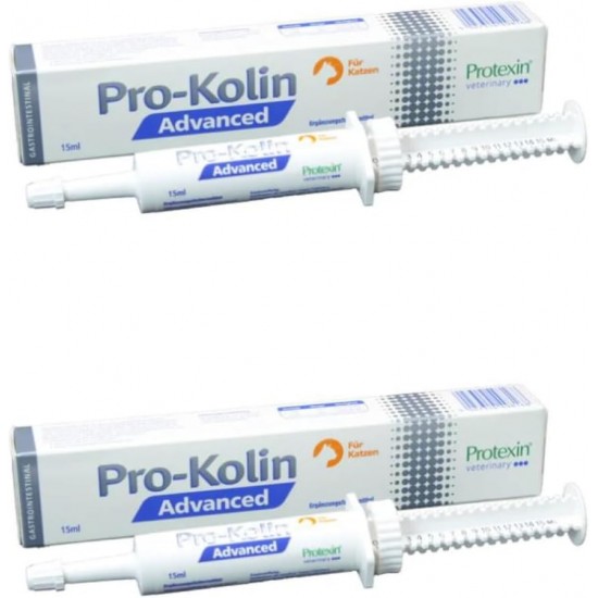 Dechra Pro-Kolin Advanced for Cats, Double Pack, 2 x 15 ml, Supplementary Food for Cats, Supports Digestion, Highly Concentrated Pro- and Prebiotics Dechra Pro-Kolin Advanced for Cats, Double Pack, 2 x 15 ml, Supplementary Food for Cats, Supports Digestion, Highly Concentrated Pro- and Prebiotics