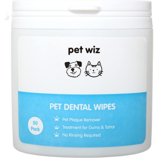 Dental Finger Wipes with Spearmint Oil for Dogs & Cats Removes Plaque & Tartar, Care for Gums & No Rinsing Required Dental Finger Wipes with Spearmint Oil for Dogs & Cats Removes Plaque & Tartar, Care for Gums & No Rinsing Required