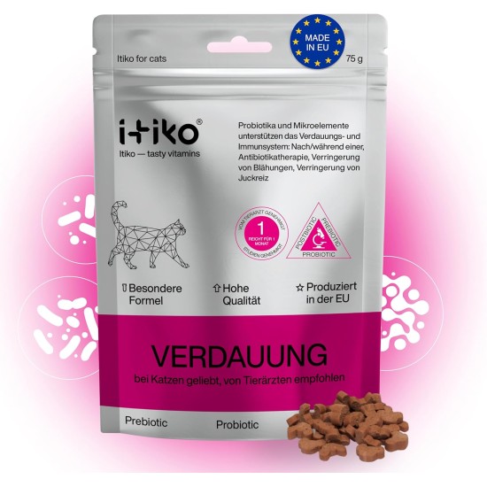 Digestive Aid for Cats | Our Probiotics Cat Is Effective Against Diarrhea Cat | Alternative to Healing Clay | Not an Ordinary Treat, but the Best Gut Health for Your Cat - From ITIKO Digestive Aid for Cats | Our Probiotics Cat Is Effective Against Diarrhea Cat | Alternative to Healing Clay | Not an Ordinary Treat, but the Best Gut Health for Your Cat - From ITIKO
