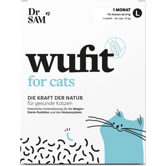 Dr. SAM wufit Cats Worm Treatment Secondary Tablets for Cats, 100% Plant-Based, to Support Natural Gastrointestinal Function, for Cats Under 5 kg (1 Month Pack) Dr. SAM wufit Cats Worm Treatment Secondary Tablets for Cats, 100% Plant-Based, to Support Natural Gastrointestinal Function, for Cats Under 5 kg (1 Month Pack)
