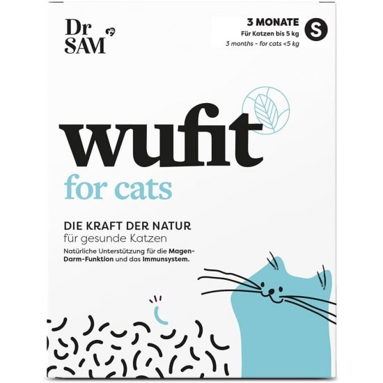 Dr. SAM wufit Cats Worm Treatment Secondary Tablets for Cats, 100% Plant-Based, to Support Natural Gastrointestinal Function, for Cats Under 5 kg (1 Month Pack) Dr. SAM wufit Cats Worm Treatment Secondary Tablets for Cats, 100% Plant-Based, to Support Natural Gastrointestinal Function, for Cats Under 5 kg (1 Month Pack)