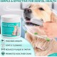 EcoEarth - Teeth Cleaning Wipes for Dogs & Cats - Pet Dental Care Finger Pads for Fresh Breath & Oral Hygiene - Embossed Pattern & Nano Plastic Dots for Removing Plaque & Tartar - 50