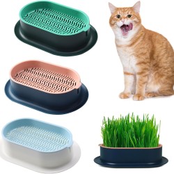 FENGQQKJ Pack of 3 Cat Grass Planter Catnip Cat Grass Box Hydroponics Cat Grass Box Cat Grass Tray Cat Grass Container Cat Grass for Indoor Cats for Planting Cat Grass FENGQQKJ Pack of 3 Cat Grass Planter Catnip Cat Grass Box Hydroponics Cat Grass Box Cat Grass Tray Cat Grass Container Cat Grass for Indoor Cats for Planting Cat Grass