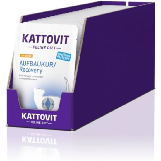 Finnern KATTOVIT Restorative Treatment Chicken | 24 x 85 g Cat Food for Underweight Finnern KATTOVIT Restorative Treatment Chicken | 24 x 85 g Cat Food for Underweight