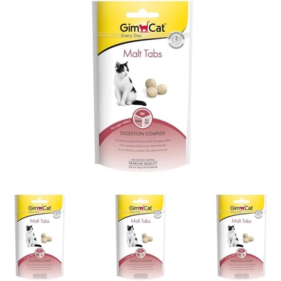 GimCat Denta Tabs - Functional Cat Snack Supports Dental Care - Pack of 8 (8 x 40 g) GimCat Denta Tabs - Functional Cat Snack Supports Dental Care - Pack of 8 (8 x 40 g)