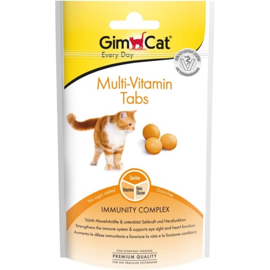 GimCat Denta Tabs - Functional Cat Snack Supports Dental Care - Pack of 8 (8 x 40 g) GimCat Denta Tabs - Functional Cat Snack Supports Dental Care - Pack of 8 (8 x 40 g)