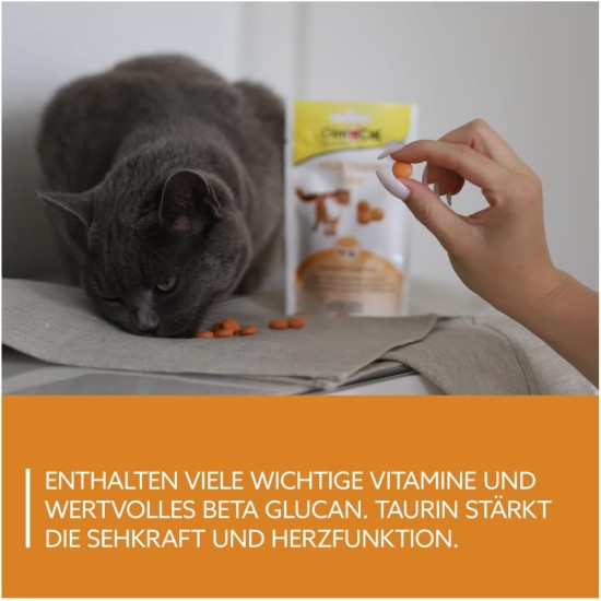 GimCat Denta Tabs - Functional Cat Snack Supports Dental Care - Pack of 8 (8 x 40 g) GimCat Denta Tabs - Functional Cat Snack Supports Dental Care - Pack of 8 (8 x 40 g)