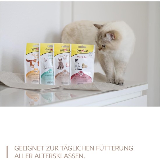 GimCat Denta Tabs - Functional Cat Snack Supports Dental Care - Pack of 8 (8 x 40 g) GimCat Denta Tabs - Functional Cat Snack Supports Dental Care - Pack of 8 (8 x 40 g)