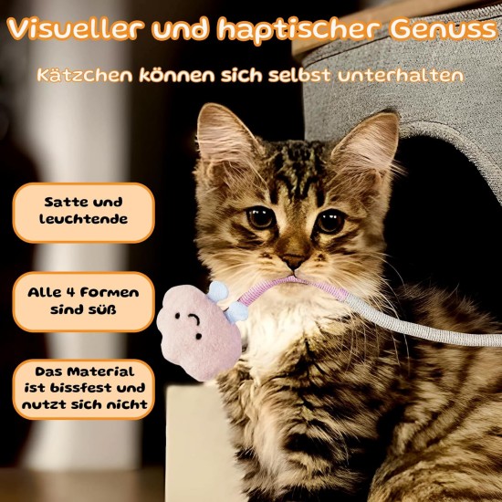 Grantop Catnip Toy Cat Biting Rope 4 Pieces Interactive Chew Toy Cat Made of Cotton Rope for Dental Care, Against Bad Breath Self-Employment - Cat Toy Gift for Cats Grantop Catnip Toy Cat Biting Rope 4 Pieces Interactive Chew Toy Cat Made of Cotton Rope for Dental Care, Against Bad Breath Self-Employment - Cat Toy Gift for Cats