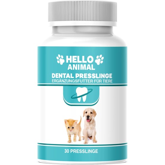 HelloAnimal Dental Pellets for Dogs and Cats - Tartar Remover Also for Spaces - Dental Cleaning and Dental Care - for Bad Breath HelloAnimal Dental Pellets for Dogs and Cats - Tartar Remover Also for Spaces - Dental Cleaning and Dental Care - for Bad Breath
