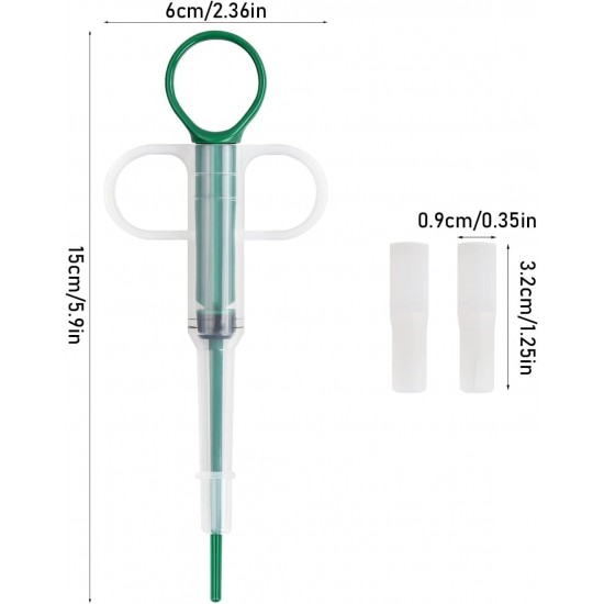 Hsyadazi Pack of 3 Pill Dispenser for Cats and Small Dogs - Simple Medicine Feeder with Pill Syringe, Safe Tablet Dispenser for Pets Hsyadazi Pack of 3 Pill Dispenser for Cats and Small Dogs - Simple Medicine Feeder with Pill Syringe, Safe Tablet Dispenser for Pets