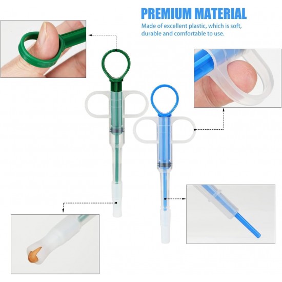 Hsyadazi Pack of 3 Pill Dispenser for Cats and Small Dogs - Simple Medicine Feeder with Pill Syringe, Safe Tablet Dispenser for Pets Hsyadazi Pack of 3 Pill Dispenser for Cats and Small Dogs - Simple Medicine Feeder with Pill Syringe, Safe Tablet Dispenser for Pets