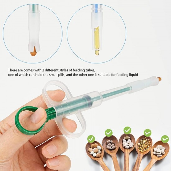 Hsyadazi Pack of 3 Pill Dispenser for Cats and Small Dogs - Simple Medicine Feeder with Pill Syringe, Safe Tablet Dispenser for Pets Hsyadazi Pack of 3 Pill Dispenser for Cats and Small Dogs - Simple Medicine Feeder with Pill Syringe, Safe Tablet Dispenser for Pets