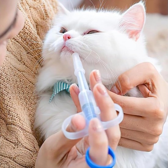 Hsyadazi Pack of 3 Pill Dispenser for Cats and Small Dogs - Simple Medicine Feeder with Pill Syringe, Safe Tablet Dispenser for Pets Hsyadazi Pack of 3 Pill Dispenser for Cats and Small Dogs - Simple Medicine Feeder with Pill Syringe, Safe Tablet Dispenser for Pets