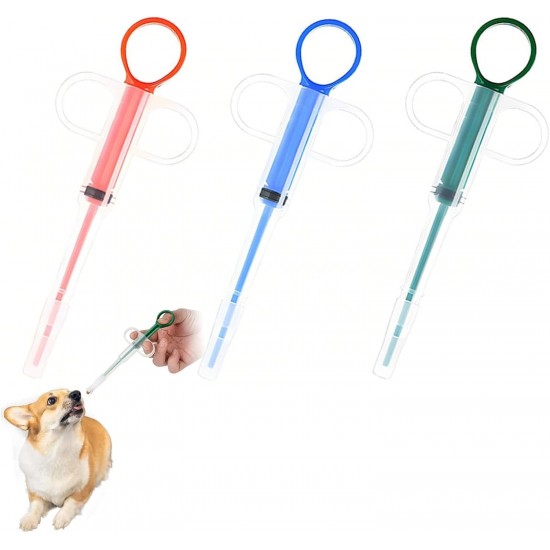 Hsyadazi Pack of 3 Pill Dispenser for Cats and Small Dogs - Simple Medicine Feeder with Pill Syringe, Safe Tablet Dispenser for Pets Hsyadazi Pack of 3 Pill Dispenser for Cats and Small Dogs - Simple Medicine Feeder with Pill Syringe, Safe Tablet Dispenser for Pets