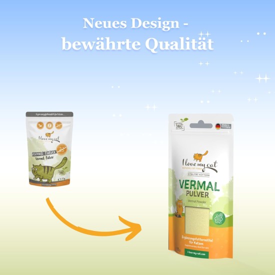 I Love My Cat Vermal Powder - Supplementary Food for Cats with Coconut Flour and Pumpkin Seeds - 35 g I Love My Cat Vermal Powder - Supplementary Food for Cats with Coconut Flour and Pumpkin Seeds - 35 g
