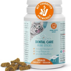 Ida Plus Dental Care Mini Sticks - Cat Dental Care Chew Sticks for Cats - Helps Clean Cats Teeth - Stops Cats Bad Breath - Anti Plaque - Delicious Cat Chew Sticks - Pack of 80 Ida Plus Dental Care Mini Sticks - Cat Dental Care Chew Sticks for Cats - Helps Clean Cats Teeth - Stops Cats Bad Breath - Anti Plaque - Delicious Cat Chew Sticks - Pack of 80