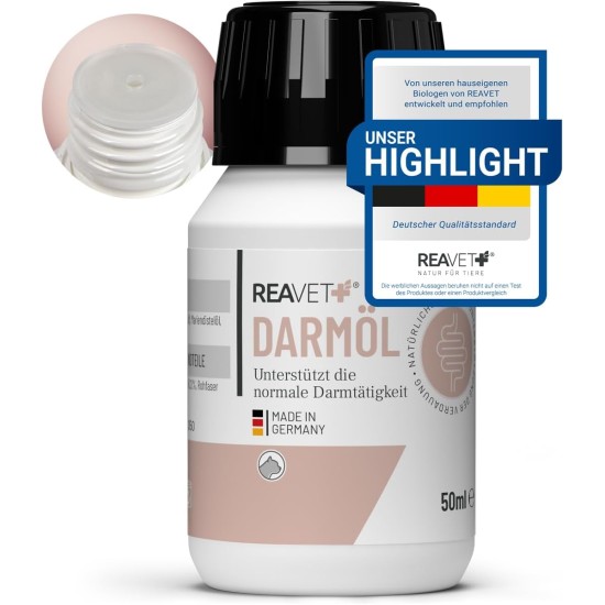 Intestinal Oil for Cats 50 ml I Digestion, Intestinal Flora I Secondary for Constipation and Digestive Problems, No Remedium and Laxans