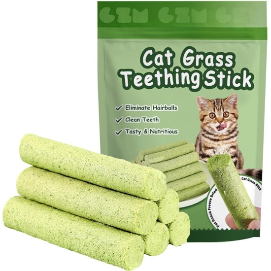 Mmgoqqt Pack of 6 Cat Grass Cat Sticks, Dental Care Cats, Chew Sticks for Plaque Reduction and Hair Balls Elimination for Picky Cats Mmgoqqt Pack of 6 Cat Grass Cat Sticks, Dental Care Cats, Chew Sticks for Plaque Reduction and Hair Balls Elimination for Picky Cats