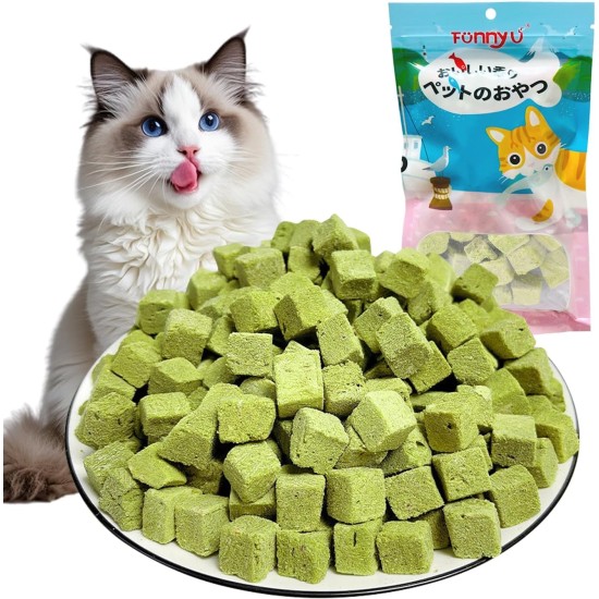 Onperpoe Cat Grass Snack 40 g Freeze Dried Snacks Cat Grass for Cats Cat Grass Grains Chew Toy Cat for Dental Care Tooth Cleaner Hair Ball Removal Increase Appetite Onperpoe Cat Grass Snack 40 g Freeze Dried Snacks Cat Grass for Cats Cat Grass Grains Chew Toy Cat for Dental Care Tooth Cleaner Hair Ball Removal Increase Appetite