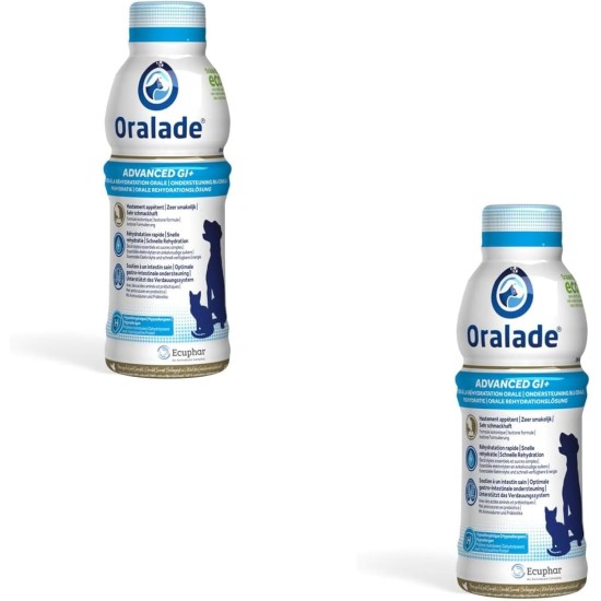 Oralade GI Support Tasty Solution for Dogs and Cats - Double Pack - 2 x 500 ml Oralade GI Support Tasty Solution for Dogs and Cats - Double Pack - 2 x 500 ml