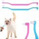 PEUTIER Pack of 2 Double-Sided Cat Teeth Brush, Micro Head Cleaning Brush for Kitten Teeth with Curved Handle, Dental Care Accessories for Cats, Reduces Plaque Tartar Formation and Bad Breath PEUTIER Pack of 2 Double-Sided Cat Teeth Brush, Micro Head Cleaning Brush for Kitten Teeth with Curved Handle, Dental Care Accessories for Cats, Reduces Plaque Tartar Formation and Bad Breath