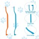 Pack of 2 Cat Tooth Brushes, Double-Sided Cat Tooth Cleaning Brush with Micro Brush Head and Curved Handle, Deep Cleaning for Kittens, Cat Teeth Care Accessories (Blue Purple) Pack of 2 Cat Tooth Brushes, Double-Sided Cat Tooth Cleaning Brush with Micro Brush Head and Curved Handle, Deep Cleaning for Kittens, Cat Teeth Care Accessories (Blue Purple)