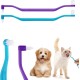 Pack of 2 Cat Tooth Brushes, Double-Sided Cat Tooth Cleaning Brush with Micro Brush Head and Curved Handle, Deep Cleaning for Kittens, Cat Teeth Care Accessories (Blue Purple) Pack of 2 Cat Tooth Brushes, Double-Sided Cat Tooth Cleaning Brush with Micro Brush Head and Curved Handle, Deep Cleaning for Kittens, Cat Teeth Care Accessories (Blue Purple)
