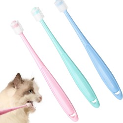 Pack of 3 Cat Toothbrush, 360 Degree Toothbrush for Small Pets, Reusable Toothbrush Made of Food-Grade Soft Silicone, Cleaning Set for Cats and Small Pets Pack of 3 Cat Toothbrush, 360 Degree Toothbrush for Small Pets, Reusable Toothbrush Made of Food-Grade Soft Silicone, Cleaning Set for Cats and Small Pets