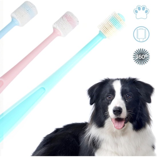 Pack of 3 Cat Toothbrush, Cat Toothbrush for Cats, Cat Toothbrush 360 Degrees, Reusable, Small and Dogs, Silicone, Food Grade Toothbrush for Pets, Cleaning Set (3 Colours) Pack of 3 Cat Toothbrush, Cat Toothbrush for Cats, Cat Toothbrush 360 Degrees, Reusable, Small and Dogs, Silicone, Food Grade Toothbrush for Pets, Cleaning Set (3 Colours)