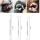 Pet Tooth Scaler Cleaning Kit, 3 Pieces Stainless Steel Tartar Remover Plaque Remover for Dogs Cats Pet Tooth Scaler Cleaning Kit, 3 Pieces Stainless Steel Tartar Remover Plaque Remover for Dogs Cats