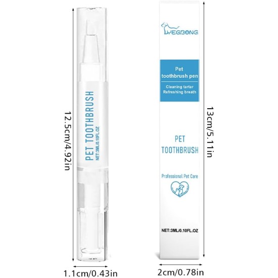Pet Toothbrush Pen, Pet Toothbrush Pen, Dog Teeth Cleaning Pen, Cat Tartar Remover, Toothbrush Gentle Care for Fresh Breath, Suitable for Pets Dental Care (2 Pieces) Pet Toothbrush Pen, Pet Toothbrush Pen, Dog Teeth Cleaning Pen, Cat Tartar Remover, Toothbrush Gentle Care for Fresh Breath, Suitable for Pets Dental Care (2 Pieces)