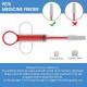 Pill Dispenser for Cats, 2 Pieces Tablet Dispenser Cat Protects Teeth and Gums, Soft Tip, Suitable for Cats, Dogs and Small Animals, for Feeding Accessories (Red, Green) Pill Dispenser for Cats, 2 Pieces Tablet Dispenser Cat Protects Teeth and Gums, Soft Tip, Suitable for Cats, Dogs and Small Animals, for Feeding Accessories (Red, Green)