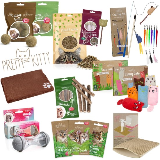 Pretty Kitty 5x Catnip Sticks Real Matatabi Wood Cat Toy for Cats Dental Care and to prevent Breath Odour of Cats, 5x Dental Stick Cats Wood Chewers Pretty Kitty 5x Catnip Sticks Real Matatabi Wood Cat Toy for Cats Dental Care and to prevent Breath Odour of Cats, 5x Dental Stick Cats Wood Chewers