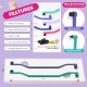 RYERCAT Set of 2 Cat Accessories, Double-Sided Cat Toothbrush, Kitten Toothbrush with Micro Head for Cats/Kittens, Cat Teeth Care, Toothbrush for Cats (Amethyst Purple and Ocean Blue) RYERCAT Set of 2 Cat Accessories, Double-Sided Cat Toothbrush, Kitten Toothbrush with Micro Head for Cats/Kittens, Cat Teeth Care, Toothbrush for Cats (Amethyst Purple and Ocean Blue)