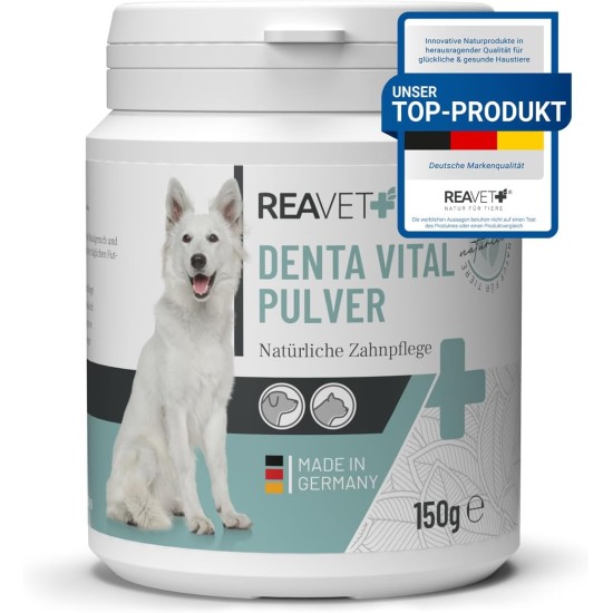 ReaVET Denta Vital - Dental Care Finger Pads for Dogs & Cats Pack of 50 - Teeth Cleaning, Dental Care without Toothbrush Tartar Remover I Finger Pads, Finger Cots Against Bad Breath ReaVET Denta Vital - Dental Care Finger Pads for Dogs & Cats Pack of 50 - Teeth Cleaning, Dental Care without Toothbrush Tartar Remover I Finger Pads, Finger Cots Against Bad Breath